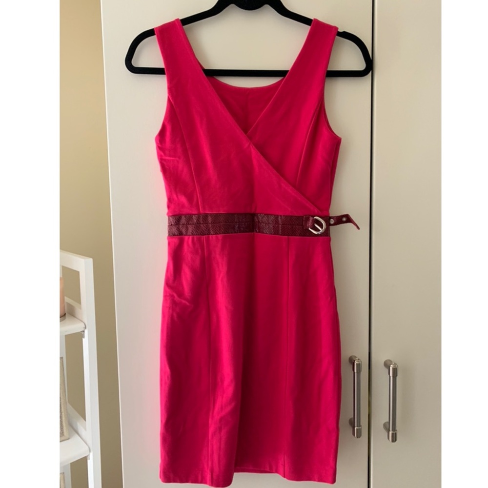 Armani Exchange hot pink cocktail dress